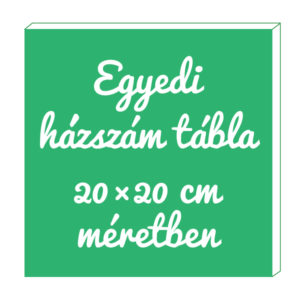 M933 Egyedi Házszám tábla 20×20 cm