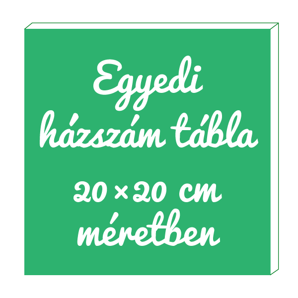 Egyedi házszám tábla tervező ház szám házszámok rendelés készítés
