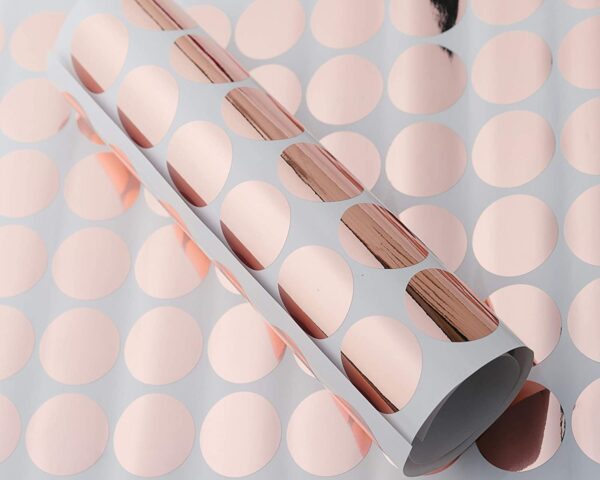 Rose gold arany pöttyök pettyes pöttyös falmatrica matrica falra babaszoba