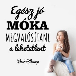 „Egész jó móka” idézet falmatrica dekoráció M840