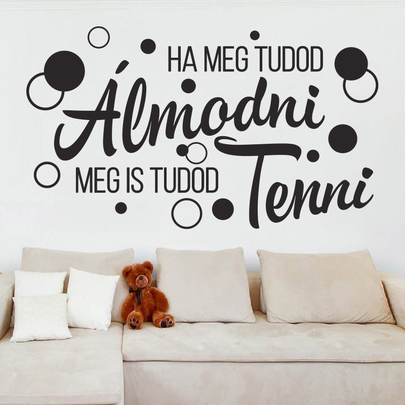 Ha meg tudod tenni olcsó falmatrica babaszoba feliratos faltetoválás gyerekszoba