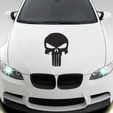 Koponya autóra matrica egyedi matrica tervezés tuning kocsira jdm sport
