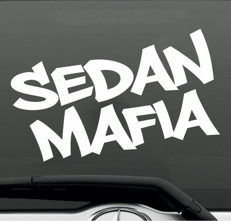 Sedan mafia autóra matrica egyedi matrica tervezés tuning kocsira jdm