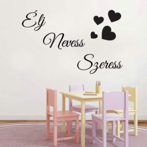 Élj nevess szeress falmatrica dekoráció M812