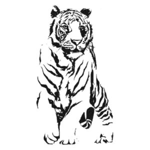 Tigris falmatrica dekoráció M404