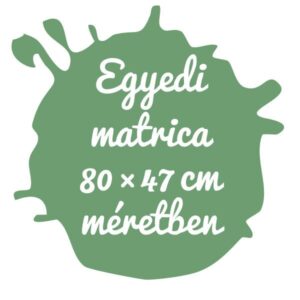 Kültéri háttér nélküli felirat matrica 80×47cm területen