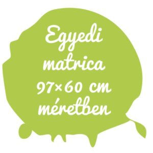 Kültéri háttér nélküli felirat matrica 97×60 cm területen