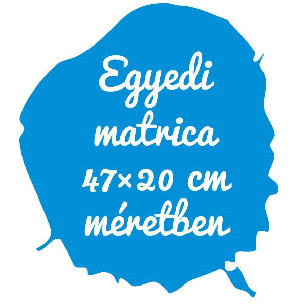 online kültéri Matrica tervező egyedi készítés szerkesztő 47×20 cm